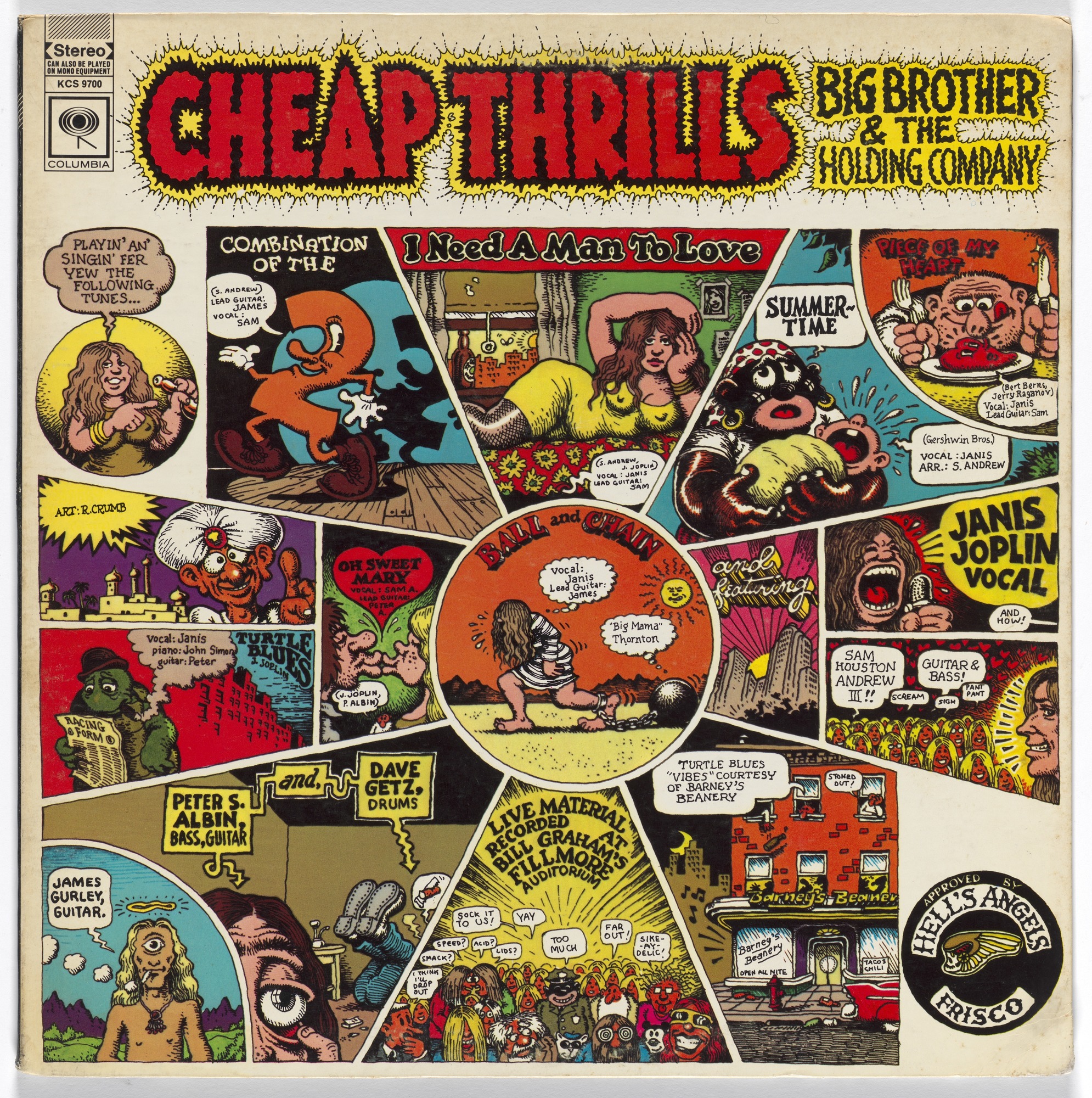 Cheap Thrills album cover art by Robert Crumb