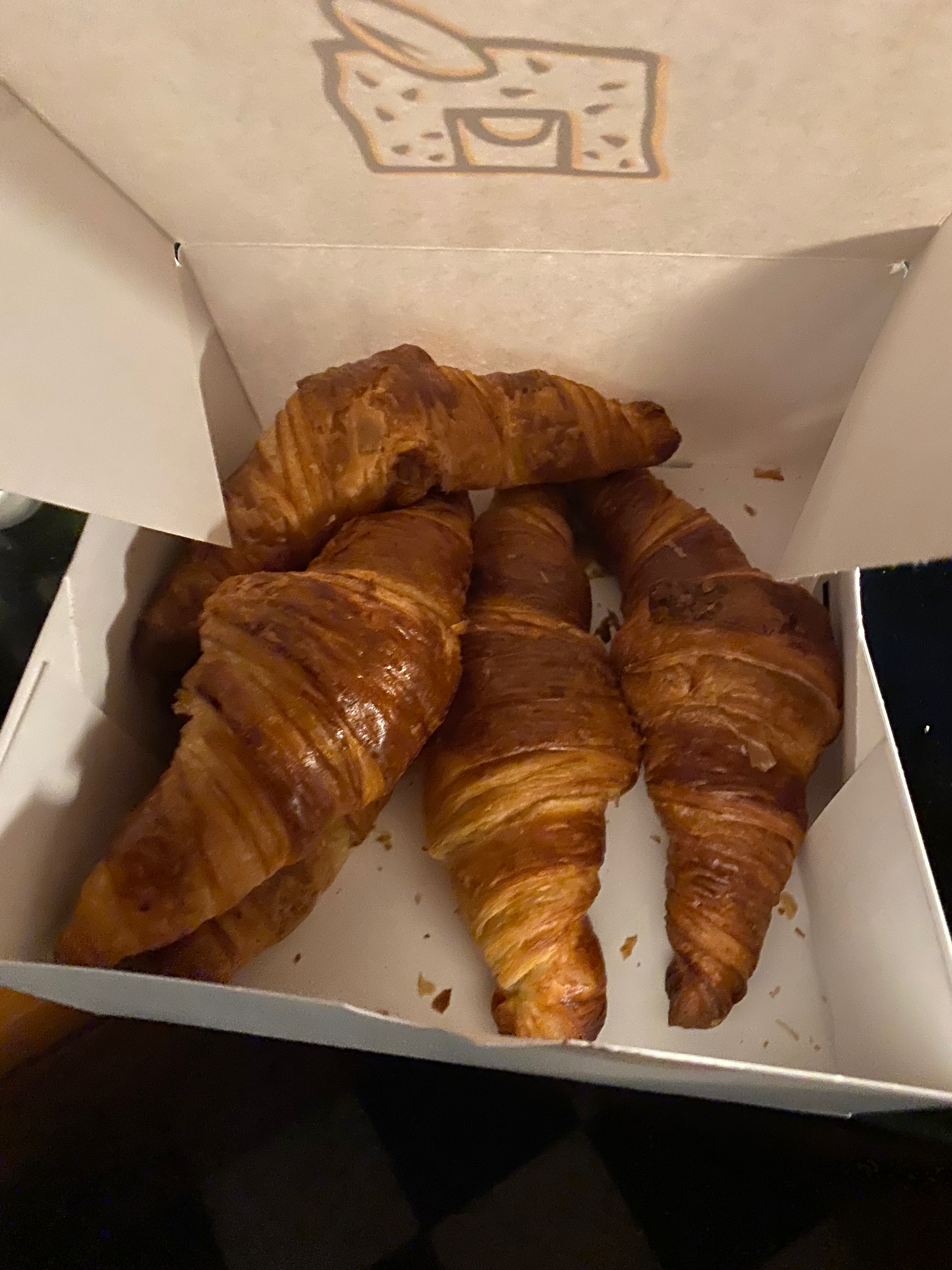 croissants in a box