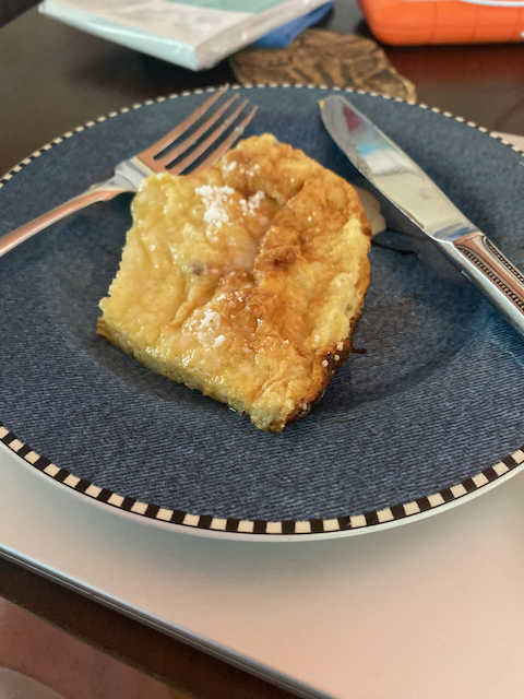 a slice of a David Eyre's pancake