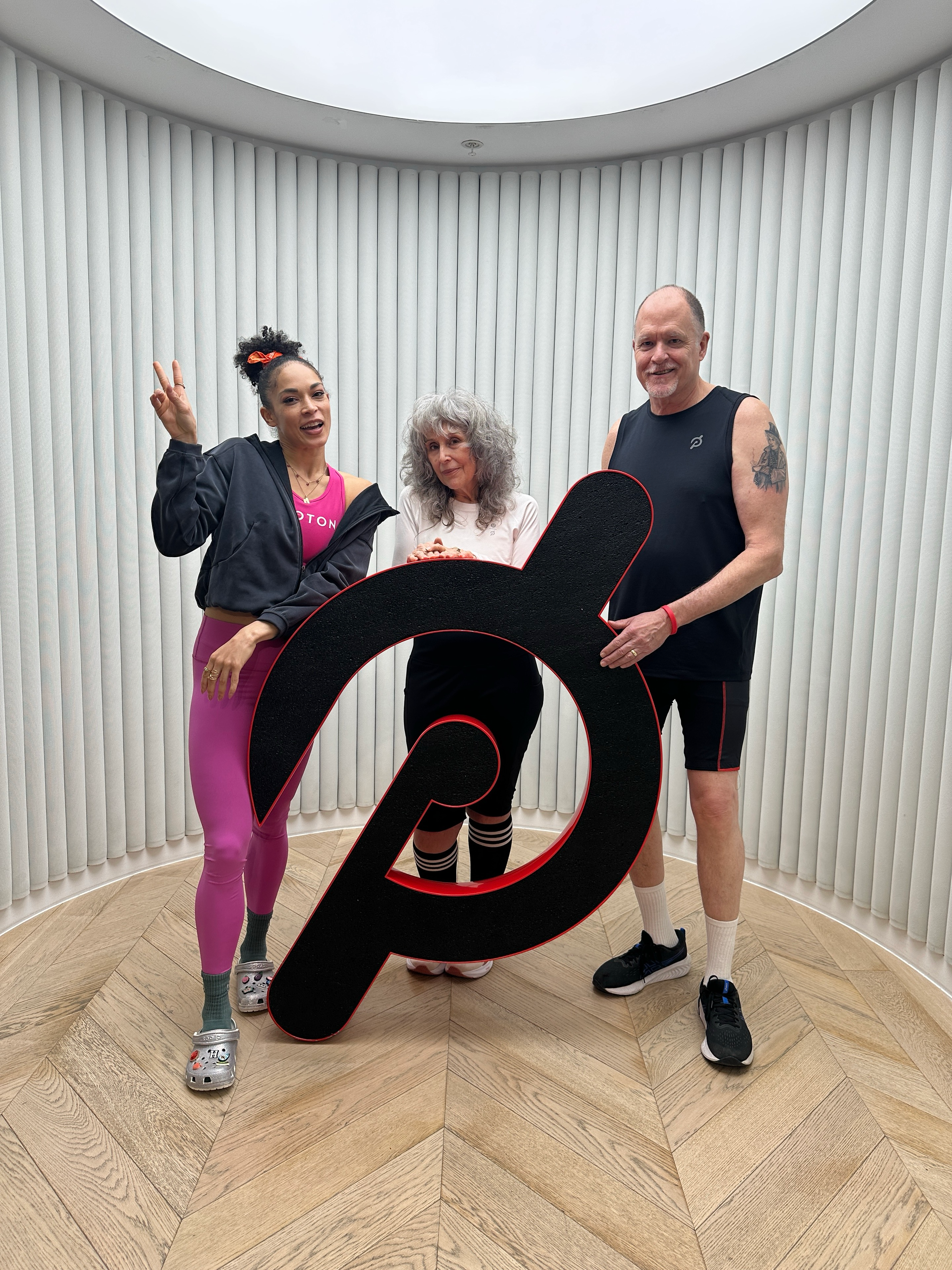 me and Lisa and Hannah Frankson 2025-1-18 at Peloton London